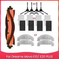 Replacement Spare Part For Dreame Mova E10/ E20 PLUS Vacuum Cleaner Accessories Main Side Brush HEPA Filter Mop Pad gray