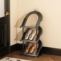 Anti-slip Multi-Layer Shoe Rack DIY Vertical Shoe Storage Organizer  Entrance Use Black 3 Layers beige
