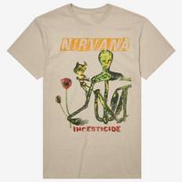 Nirvana Incesticide T-shirt smėlio spalvos trumpomis rankovėmis Visų dydžių JJ4811 2XL beige