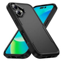 Armor Shockproof Dust-Proof Case for Iphone 17 Pro Max Air 16e 16 Plus 15 14 13 12 Pro Iphone17 Iphone16 iPhone 16 tamsiai mėlyna spalva