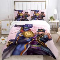 JOJO Anime Print Bedding Set For Bedroom Soft Modern Bedspreads Comefortable Kids Duvet Cover Quilt Cover And Pillowcase 70x133cm 3pcs gray