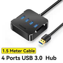 USB Hub 4 Ports Multiple USB 3.0 Hub Quick Sync USB Splitter for Laptop Extender for A Port Laptop PC Desktop and More 0.5m juoda