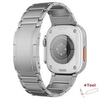 Titanium Business Strap for Apple Watch Series 11 46mm Ultra 3 2 49mm Band 45mm 44mm Luxury Correa for IWatch 9 8 7 6 Se 5 41mm 38mm 40mm 41mm gray