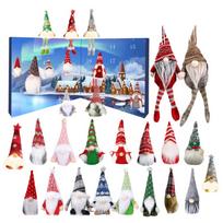 Christmas Gnomes Advent Calendar 24 Day Christmas Countdown Props Collectable Dwarf Ornaments For Both Children And Adults