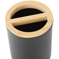 Plastic Bamboo Toothbrush Cup Set Bathroom Organizer Set  Washroom Bathroom Counter juoda