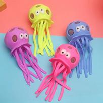 1pcs Water Squishy Octopus Stress Ball Soft Bead Squeeze Fidget Bath Pool Toy Party Favor yellow