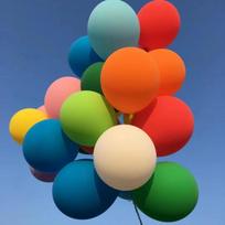 Youjialiangpin Dopamine Colorful Balloons, Outdoor Photo Props for Birthday Confession Scene Decoration, Includes 10-Meter Ribbon And Pump