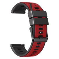 22mm Silicone Strap For KOSPET TANK T2 T3 /TANK M2 M3 Ultra Smartwatch Band Replacement Watchband Bracelet Accessories Wristband 22mm Width raudona juoda spalva