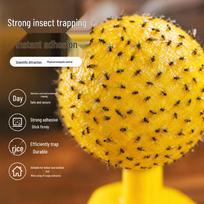 Vidus patalpų vaisinių muselių gaudyklė: Kompaktiškas lipnus prietaisas mažų skraidančių vabzdžių šalinimui virtuvėse Sticky Fly Ball orange