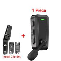 KEBIDU C10 Motorcycle Bicycle Helmet Intercom Headset, 520m 2-Way Bluetooth 6.0 Interphone, IPX5 Waterproof 10H Playtime Music Share Helmet Headphone 1 Piece gray