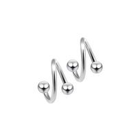Steel Piercing Body Piercing Jewelry Barbell Lips Ring Cartilage Earring Helix Tragus Piercing A white