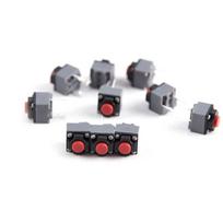 10Pcs Kailh 6x6x7.3mm Silent Micro Switch Mute Button For Wireless Mouse Long Lasting Quiet Touch PC Accessories Replacement one size gray