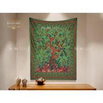 Tarot Psychedelic Scene Tapestry Wall Boho Hanging Decor Hippie Mandala Art Home Yoga Spaces 74x94cm(29x37in) gray