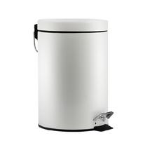 3L Garbage Can Trash Bin with Foot Pedal Quiet Closing Lid Waste Bin for Household and Office Desks