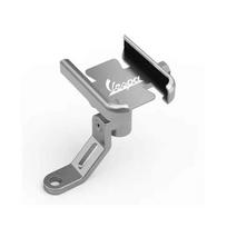 Vespa Lx Lxv Sprint Gts Gtv 50 150 250 300 300i Accessories Motorcycle Home Mobile Phone Holder Gps Holder, Rearview Mirror Holder Silver less
