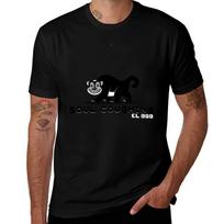Soul Coughing Funny Cool Casual Loose Short Sleeve Tee for Men M black