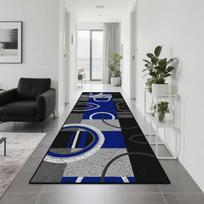 Modernus geometrinis koridoriaus kilimas Namų dekoravimas Abstraktaus svetainės ilgo takelio kilimai Miegamojo virtuvės praėjimas Lengvai valomas pėdų kilimėlis 40cm x 60cm