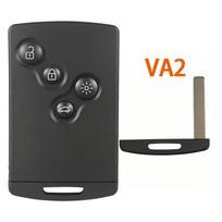 Keyless Smart Key Shell Case For  Clio Iv Captur  Megane Iii Fluence Laguna Iii Scenic Koleos A1 black