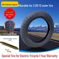 Patvarus 4.00/3.00/3.75/3.50-12 Storas Elektrinio Trysiračio Padanga Vidiniam ir Išoriniam Naudojimui Endurance 4.00-12 flat-top outer tire