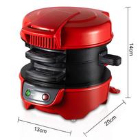 600W Household Electric Frying Pan Small Portable Burger Making Machine Multi Functional Sandwich Bread Maker black