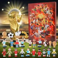 2024 m. Countdown Advento kalendoriaus futbolo rinkinys, 24 dienų Advento kalendorių kūrimas Futbolo vakarėliui teikiamos sporto šakos gimtadienio kalėdiniai reikmenys red