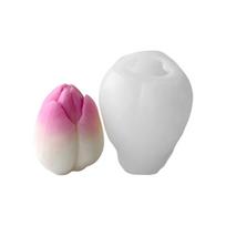 Flowers Silicone Mould Tulips Candle Molds Ornament Molds Plasters Molds Casting Molds Epoxy Resin Molds white