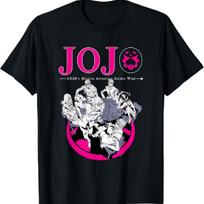 JoJo's Bizarre Adventure Part 5 Golden Wind Bruno's Gang T-Shirt S juoda