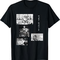 JoJo's Bizarre Adventure Giorno Collage Anime T-Shirt S juoda