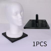 Wig Head Base Manikin Stand,Professional,Sturdy,Bracket Mannequin Holder for Home Display white