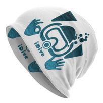 Custom Scuba Skull Dive Diver Bonnet Hats Hip Hop Knitting Hat For Women Unisex Warm Winter Skullies Beanies Caps Beanies Hat gray