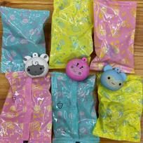 Original 4Cm~4.5Cm Moj Soft Cute Dumpling, Pinch, Relax, Release, Cute Creatures, Children Play Home Toys yellow