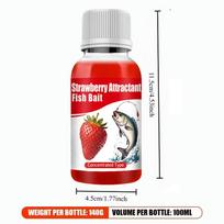 Spray-on Strawberry Fish Lure Enhancer-Easy to Use, Instantly Attracts Target Fish Lure-Concentrated Fishing Comprehensive Bait (as the picture,100ml) red