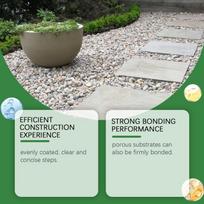 120Ml Pebble Adhesive Waterproof Frost Resistant Stone Pebble Adhesive For Daily Use Home Assistant Adhesive Wall Wallpaper gray