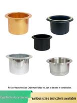 Plastic Cup & Ashtray Holder for Sofa or Cinema Chair - Ideal for RVs and Yachts Plastic Wide Edge with Slot Black 10*3.5*9CM black
