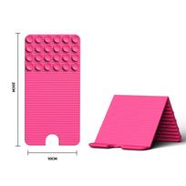Lightweight Silicone Phone Holder Portable Suction Cup Holder Folding Phone Stand  Phone Viewing rožinė raudona spalva