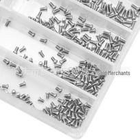 1000 vienetų nerūdijančio plieno akinių taisymo varžtų ir veržlių rinkinys Screwdriver + Tweezers - 1 set