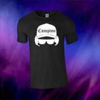 Eazy E Hip Hop Rap N.W.A Inspired Gift Unisex Kids/Adults Top T-shirt M black