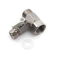 RO Maitinimo Vandens Filtro Valytuvo Adapteris 1/2'' į 3/8'' Rutulinis Ventilis Maišytuvas Saugus gray