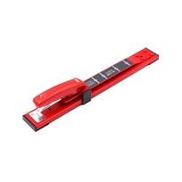 MAX HD-10DB Heavy-Duty Mid-Slot Long-Arm Stapler, Office And Financial Medium-Sized Stapler, Can Staple 2-25 Pages, Red