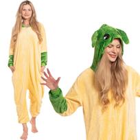 Women's pajama jumpsuit kigurumi onesie star wars yoda yellow 165-175 cm l beige