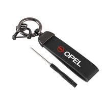New Women Men Luxury Car KeyRing Suede Leather Car Keychain Accessories For Opel Astra Insignia Mokka Zafira C Car Wheel Hubcap Tf0 gray