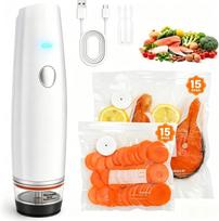 Compact Vacuum Sealer for Food , 1200mAh Rechargeable Handheld Vacuum Sealer Machine beige