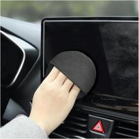 Stacool Car Screen Cleaner Cloth,Rapid Dust Removal Microfiber Cleaning Cloth for Car Display,Cell Phones,Dashboard,Double Sided Car Touch Screen Round Shape black