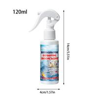 120ml Freezer Frost Remover Fridge Freezer Defrosting Spray Ice Removal Spray Quickly Removes Ice Buildup Spray with Shovel white