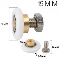 Dušo Durų Ritinėliai Bėgeliai Ratukai Atsarginė Dalis Vonios Kambario Stiklinės Dušo Stumdomosios Durys (19mm -27mm)