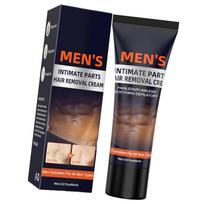 60 ml vyrų intymių vietų depiliacinis kremas     Švelnus odos drėkinimas visų tipų odai black
