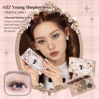 Flower Knows Makeup Eyeshadow Chocolate Wonder-Shop Glitter Matte Eye Shadow Palette 8-Color Eye Vegan Makeup Cosmetics black