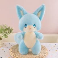 New spirit fox doll plush toy cute little fox doll soothing doll gifts for children and girls 40 cm (0.37kg) mėlyna