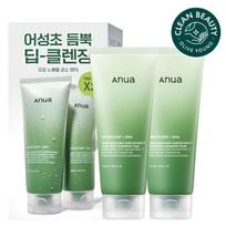 Anua Heartleaf Pore Refresh Cleansing Foam 150ml × 2 beige