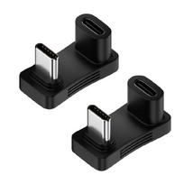 USB 3.1 Type C Female to female 90 Degree Right Angle Male to 2 Female Adapter U-shaped Angled Converters Connectors